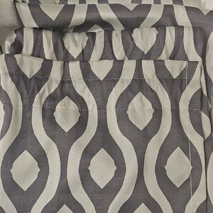 Mainstays Gray and White Fabric with Geometric Design $5/Each Or $20 For All 6